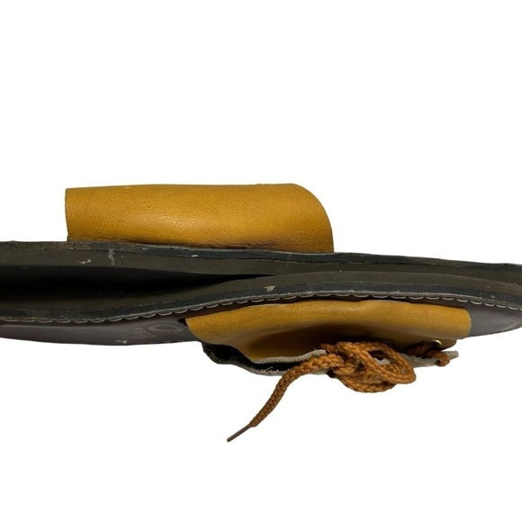 Kino Leather Lace Up Slip Ons Made In Key West Florida Sz 10 - Picture 10 of 12